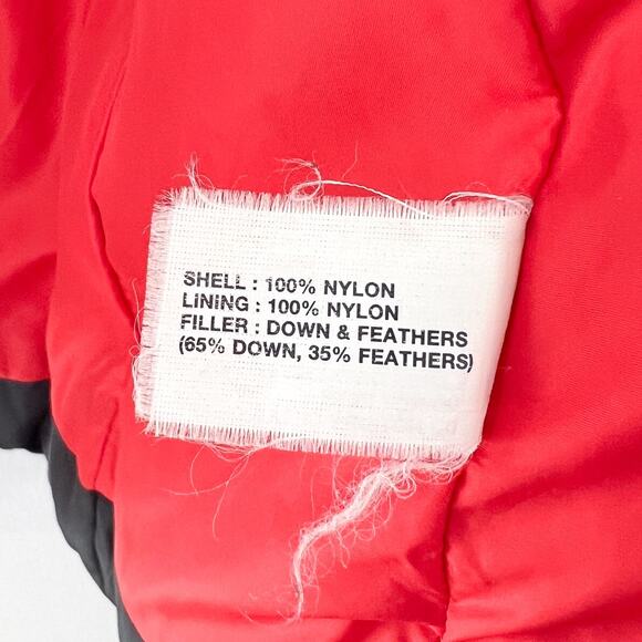 GAP Black Down Feather Puffer Jacket Large Women's Quilted Puffer Jacket Down - Picture 7 of 9